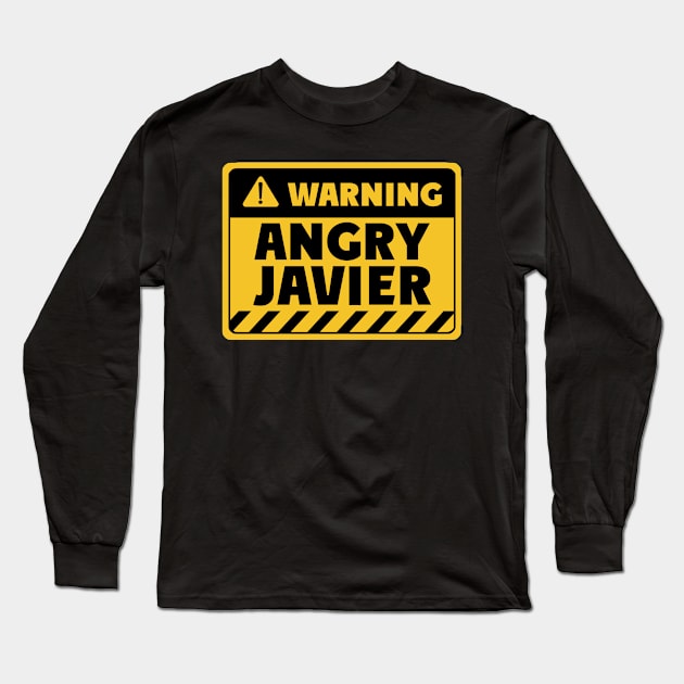 Angry Javier Long Sleeve T-Shirt by EriEri